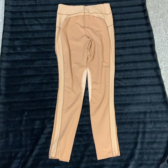 FITS T4 vented riding tights knee patch breeches size small caramel tan nwot - Picture 7 of 12